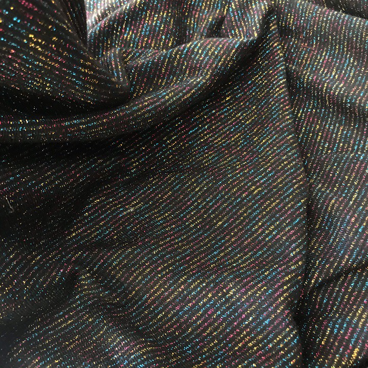 Vải Thun Nhũ Kim Tuyến 7 Màu  Lấp Lánh - Co Giãn 4 Chiều - Khổ 1m6 - May Áo Dài, Đầm Body, Xòe.