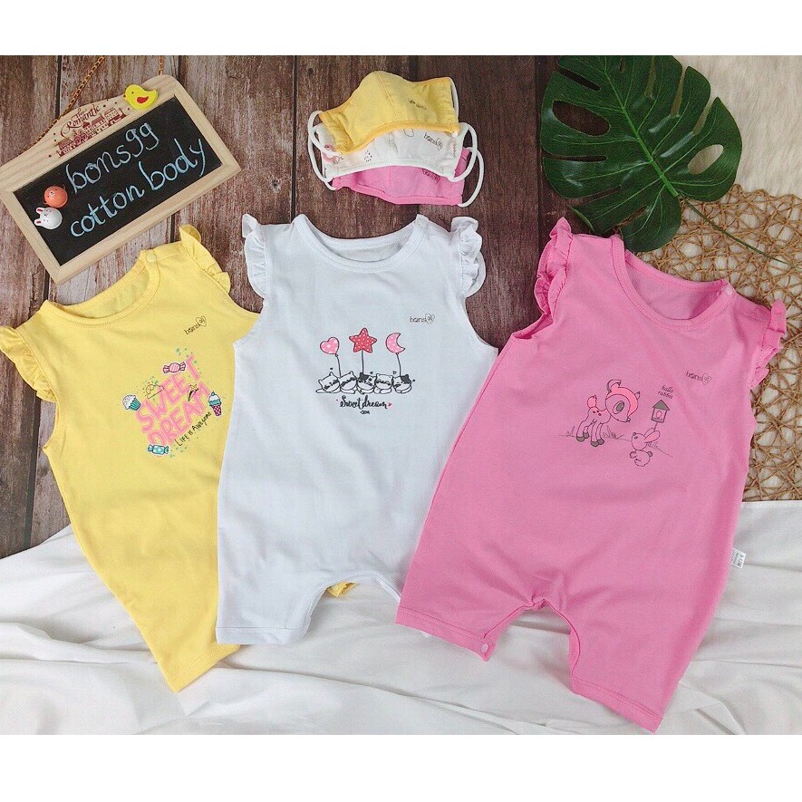 Body cộc tay Bon vải cotton