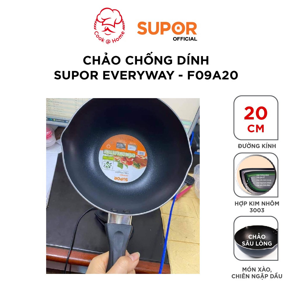 Chảo chống dính Supor Everyway F09A20-20cm