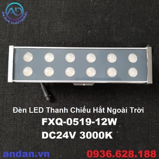Đèn led thanh chiếu hắt ngoài trời fxq-0519-12w dc24v 3000k