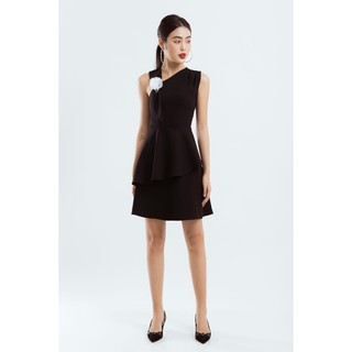 ĐẦM LỆCH VAI PHỐI NƠ HOA - D1167
