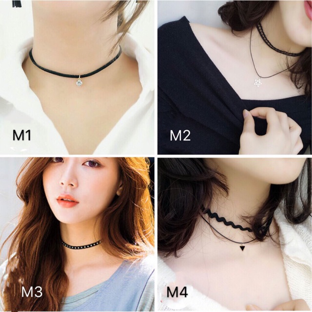 Vòng cổ Chocker nhiều mẫu