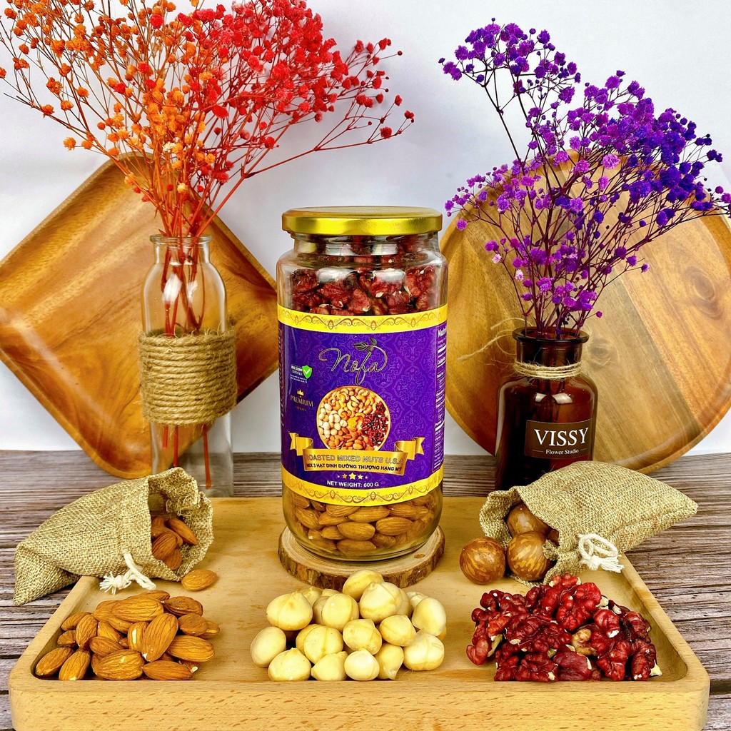 Hạt Dinh Dưỡng Mix 3 Siêu Hạt 500G - Hàng Nhập Khẩu Thượng Hạng - Cam Kết Chất Lượng NOFAFOOD | BigBuy360 - bigbuy360.vn