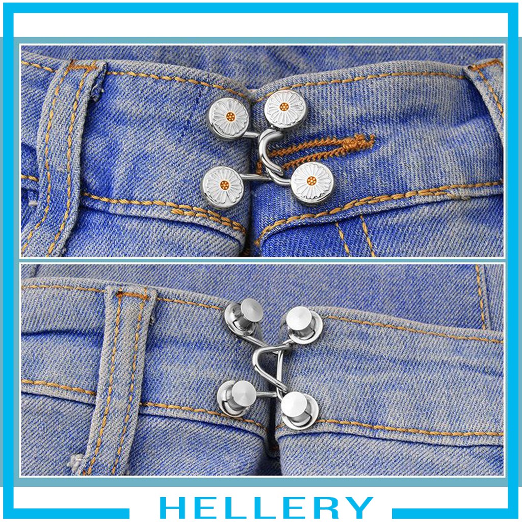 Bộ 4 Khóa Thắt Lưng Quần Jean Có Thể Điều Chỉnh