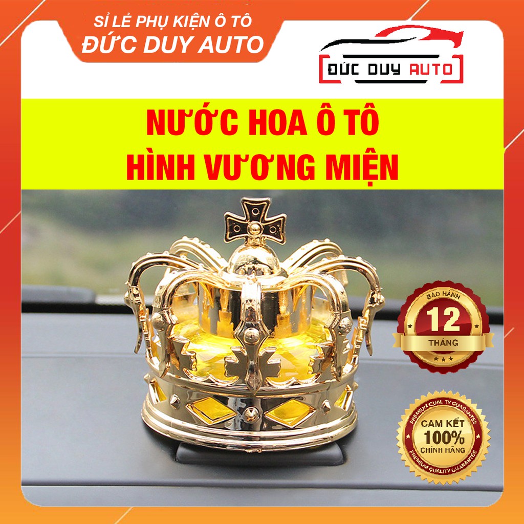 [FREESHIP❤]  Nước hoa ô tô hình vương miện thánh giá trang trí xe hơi