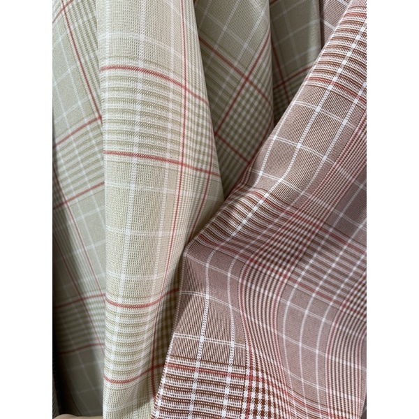 Vải đẹp TUYTSI kẻ may váy vest quần công sở