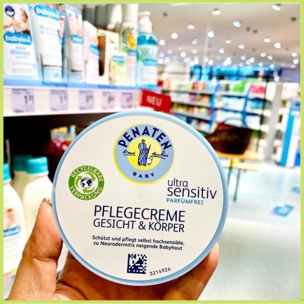 Kem dưỡng da an toàn cho trẻ sơ sinh Penaten 200ml Đức