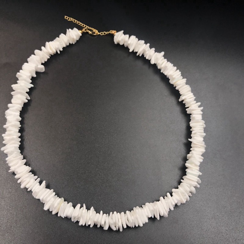 Puka Shell Necklace for Women Hawaiian Beach Surfer Choker Jewelry DBVN