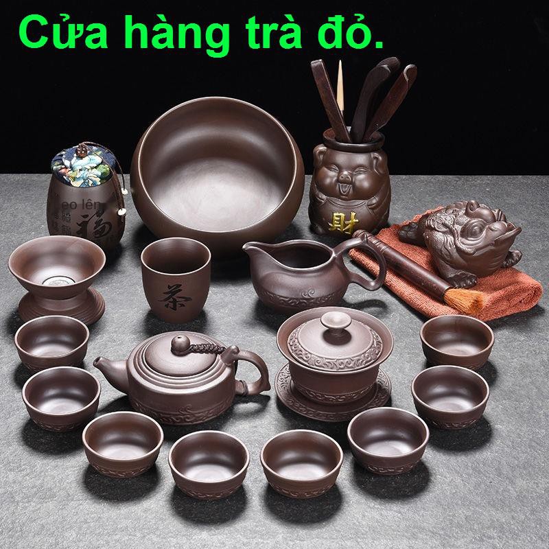 Yi Purple Sand Tea Set Home Geramic Gift Ore Mud Skill Cupnhà cửa đời sống1