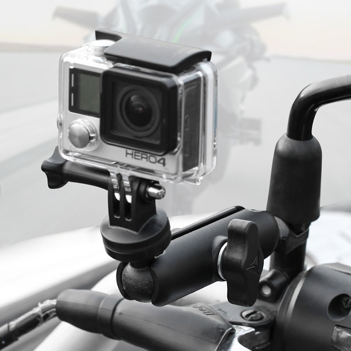 Giá đỡ GoPro – Action Cam lên xe máy Motowolf