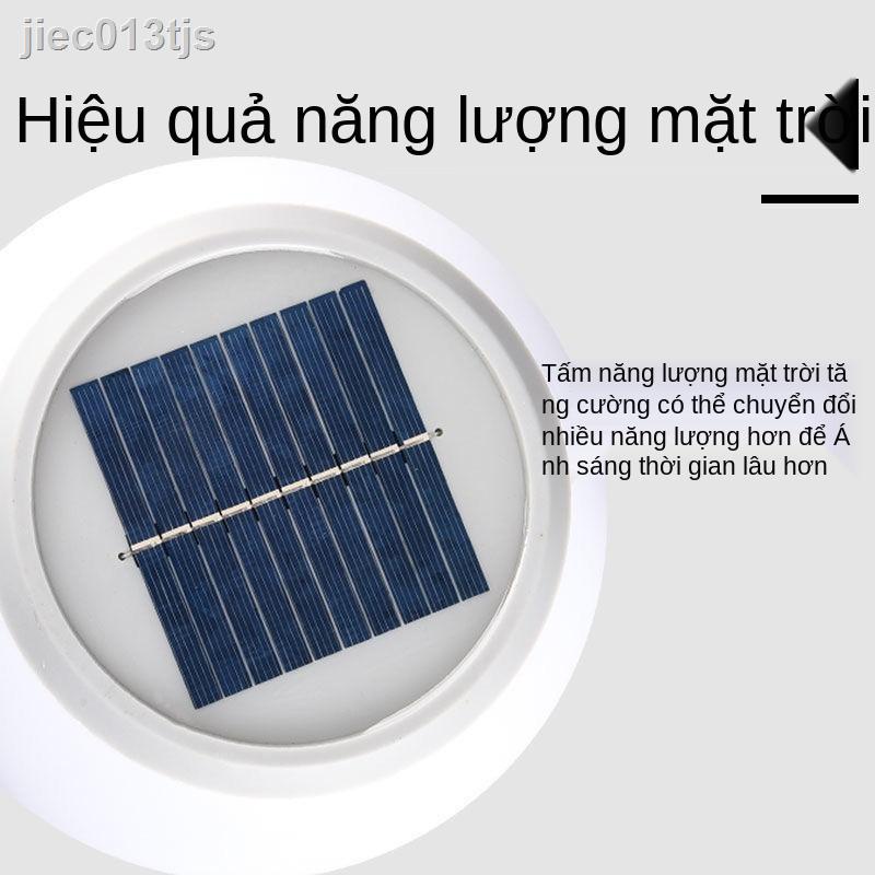 ✜ ✑ Đèn năng lượng mặt trời hộ gia đình cột đầu ngoài không thấm nước hàng rào tròn siêu sáng cổng hình cầu sân trụ đườn