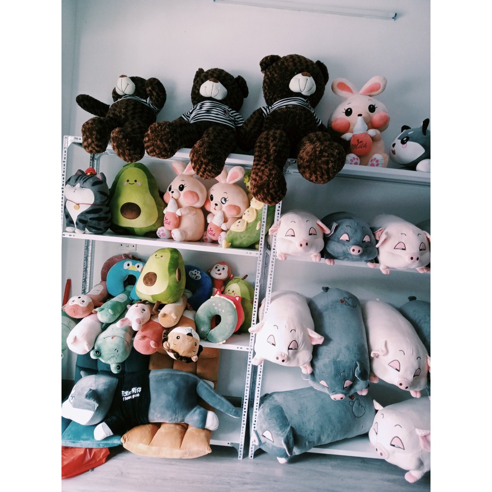 💃 Gối ôm gấu bông hình Thỏ hồng sz 70cm, nhồi bông ngộ nghĩnh đáng yêu chất lượng vải nỉ mềm mại giá rẻ