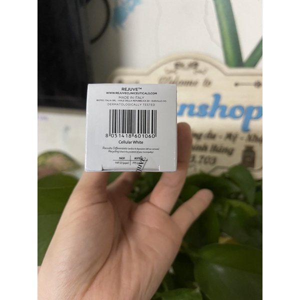 ✅Chính Hãng- Tinh chất trắng da, mờ nám REJUVE INTERACTIVE CELLULAR WHITE 50 mL
