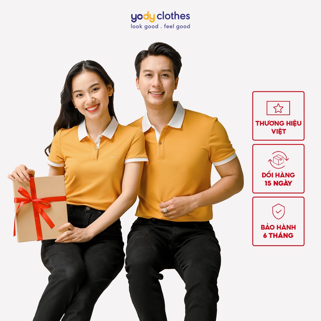 Combo 2 áo thun polo cặp đôi YODY vải cafe APN3700 và APM3635 (khách ghi chú màu và size khi đặt hàng)