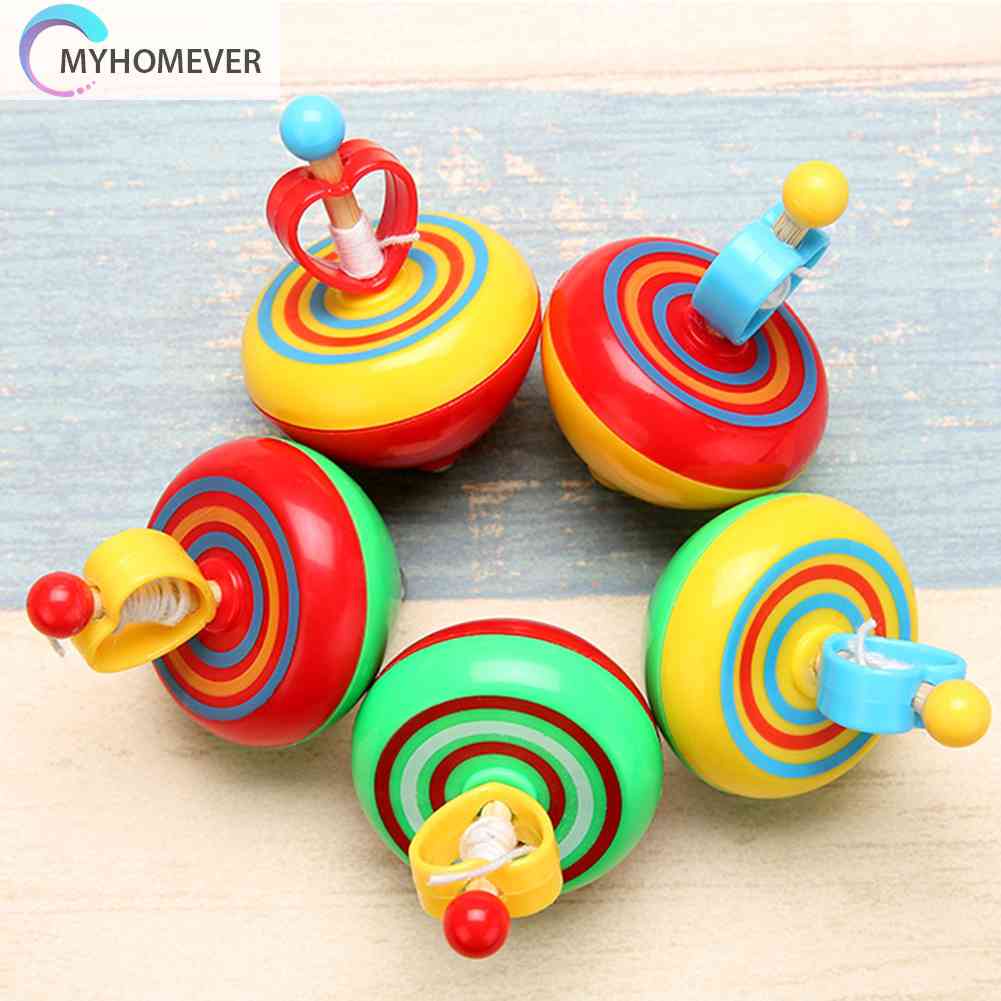 Con Quay Đồ Chơi Fidget Spinner Với Dây Kéo, MàU SắC NgẫU Nhiên Cho Bé