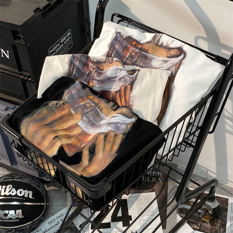 Áo Thun Tay Ngắn Cổ Tròn In Họa Tiết Thời Trang Cho Nữ