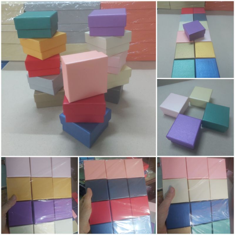 Hộp vuông mini 6x6x3.5cm-Bán combo 12 cái