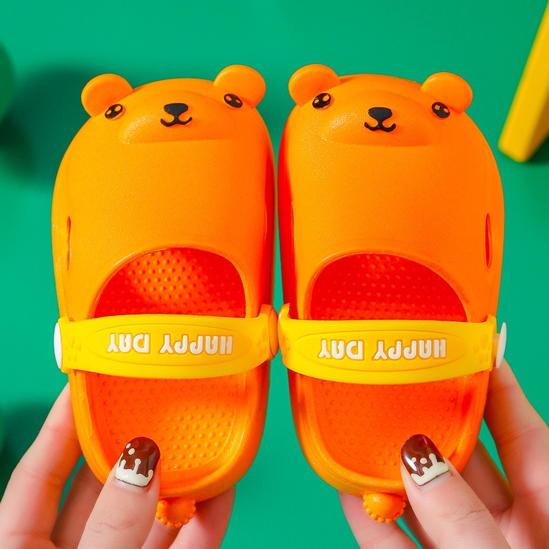 Dép Sục hình con gấu cho bé trai bé gái siêu nhẹ chống trơn trượt chính hãng - TD16