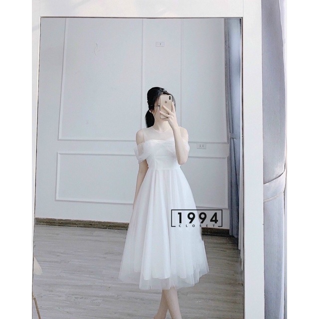 VÁY ngọc trễ vai tiểu thư cao cấp hàng thiết kế