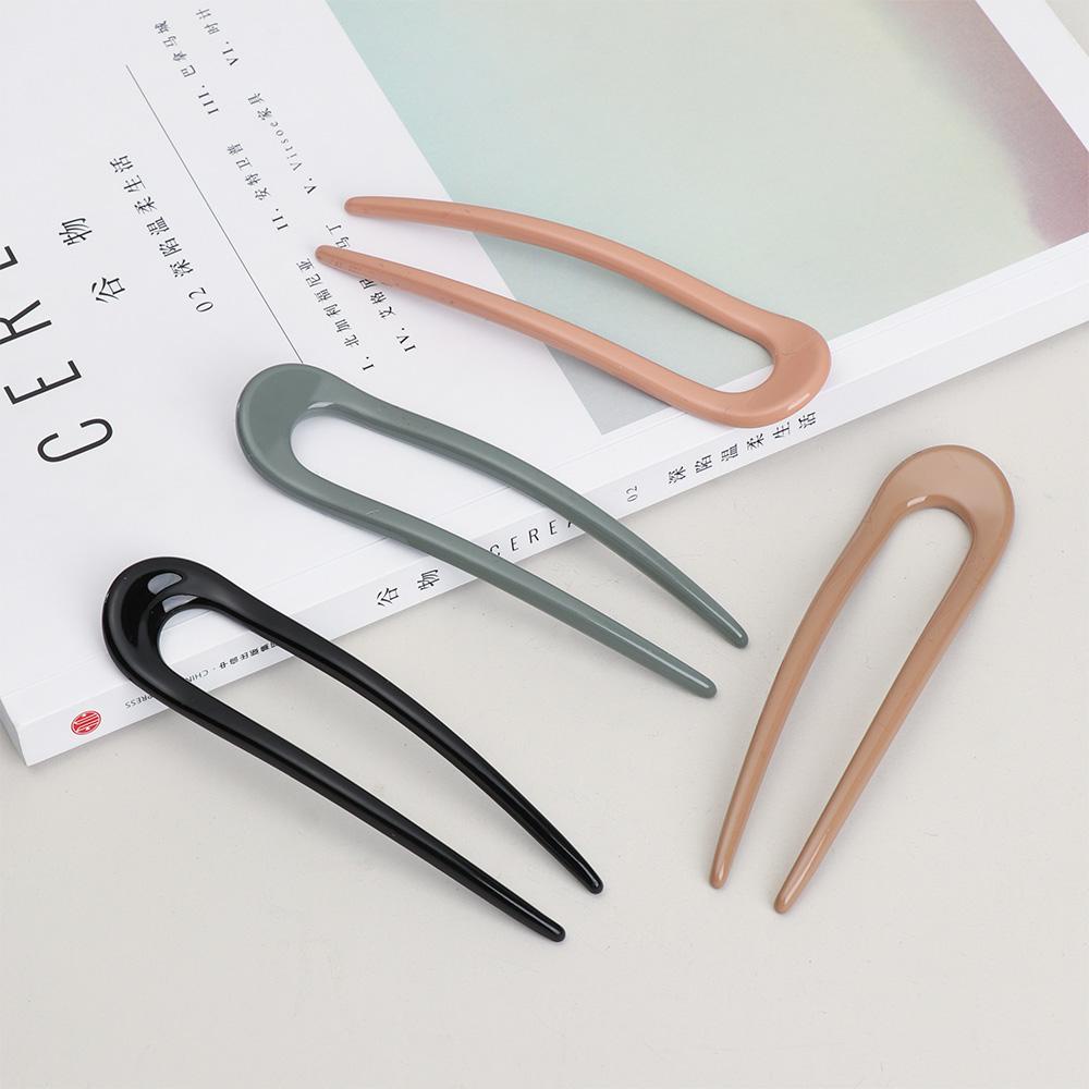 Kẹp Tóc Kim Loại Acrylic Thời Trang