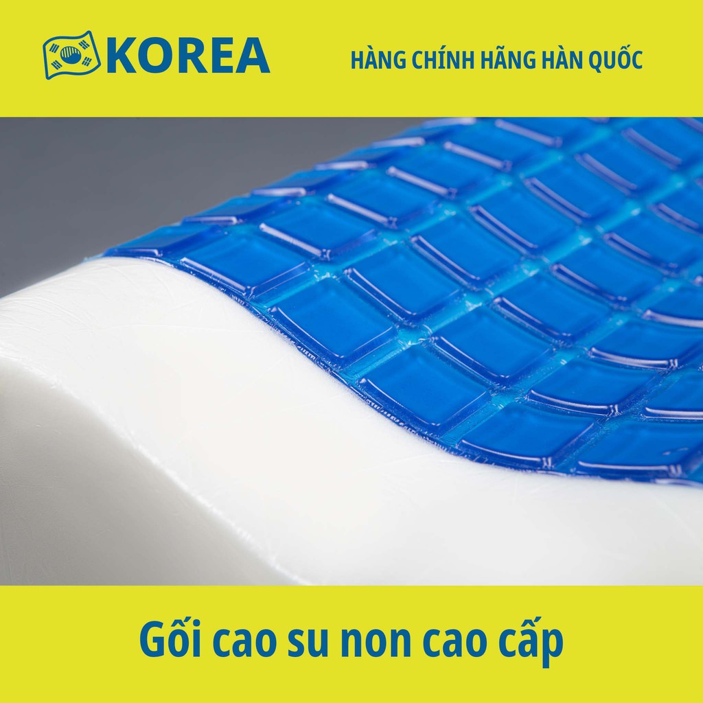 Gối cao su non gel lạnh làm mát - Chính hãng Mehome Hàn Quốc – Mát lạnh sảng khoái êm ái cả đêm (MP-011)