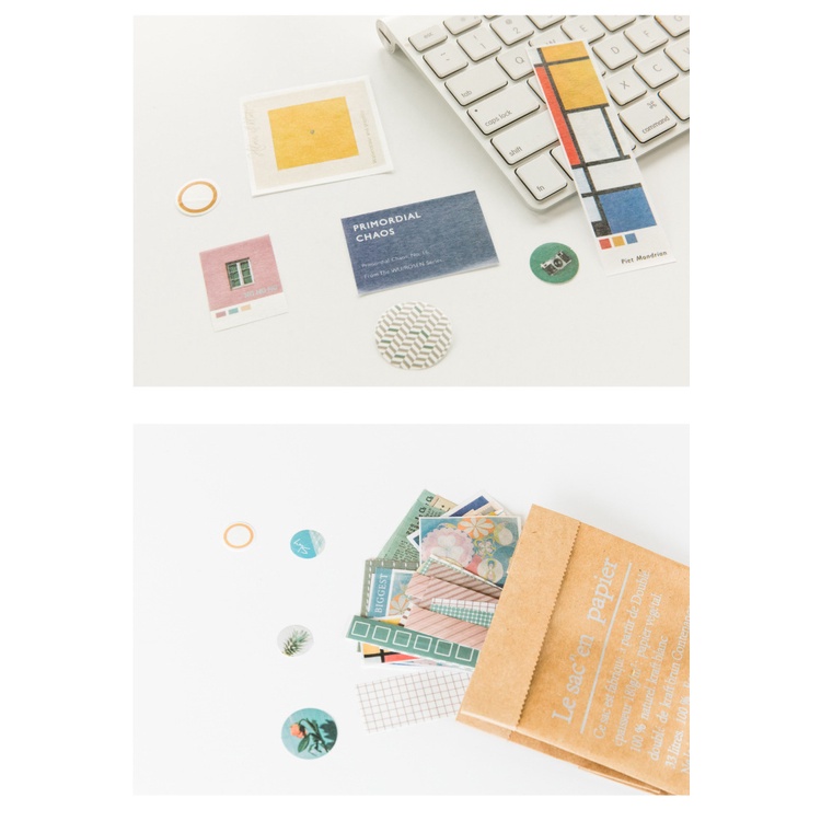 Set 40 miếng sticker trang trí sổ tay dễ thương, độc đáo