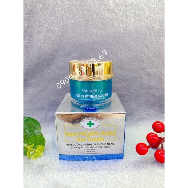 Kem NGÂN ANH GIA TRUYỀN 12g Dưỡng Trắng Da Chống Nắng