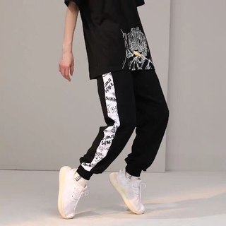 【Freeshipping】 M-5XL men's casual pants fashion sweatpants beam foot Black cultivate one's morality summer loose sports wear beach pants comfortable sports jogger pants