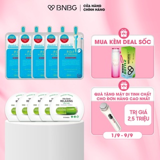 Combo 10 Mặt Nạ Phục Hồi Da Sau Mụn BNBG (5 Relaxing + 5 PDF) 30ml/miếng