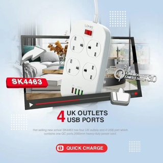Ổ Cắm 4 Cổng Usb Ldnio SC4407
