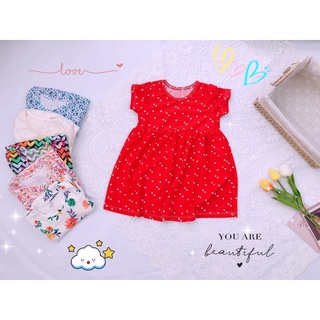 Váy thun 100% cotton đẹp thoáng mát mặc nhà mặc đi chơi cho bé gái sale siêu rẻ