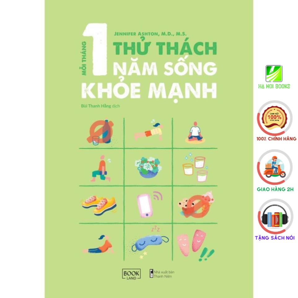 [Giao Nhanh] Sách - Mỗi Tháng 1 Thử Thách, 1 Năm Sống Khỏe Mạnh [AZVietNam]