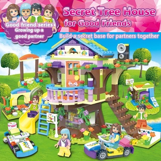 Lego Bộ Đồ Chơi Lắp Ráp 577 Mảnh Ghép Hình Ngôi Nhà Cây Xinh Xắn Cho Bé Gái