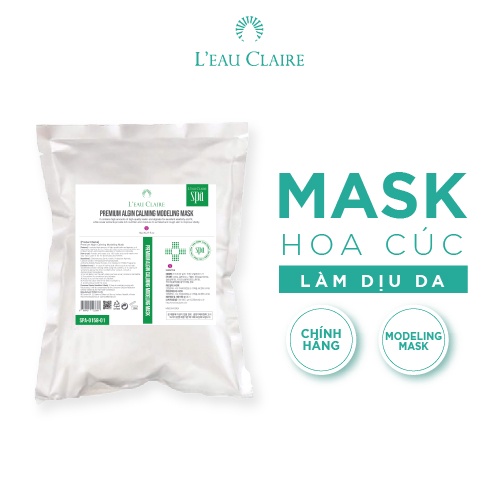 Mặt Nạ L'eau Claire Premium Algin Calming Modeling Mask Cấp Nước Nhanh Chóng Ổn Định Làn Da Bị Tổn Thương 1kg