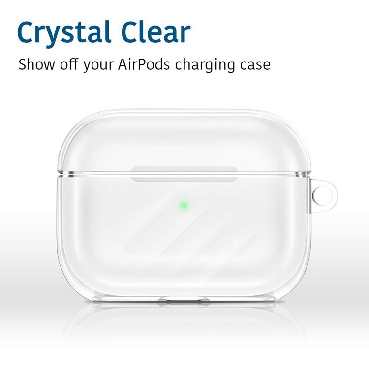 Vỏ bảo vệ hộp sạc tai nghe Apple #Airpods Pro bằng TPU mềm trong suốt hình cửa hàng Lilyrose