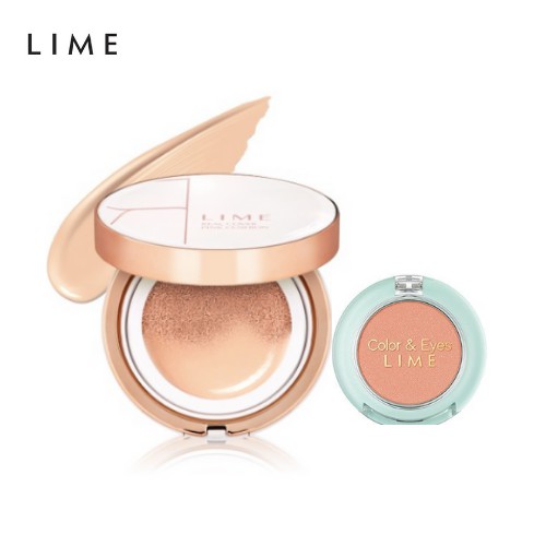 Combo Trang Điểm Cushion + Phấn Mắt Nhũ Ít Tiện Lợi ( Pink Cushion 20g + Color & Eyes Single Shadow 1.4g)