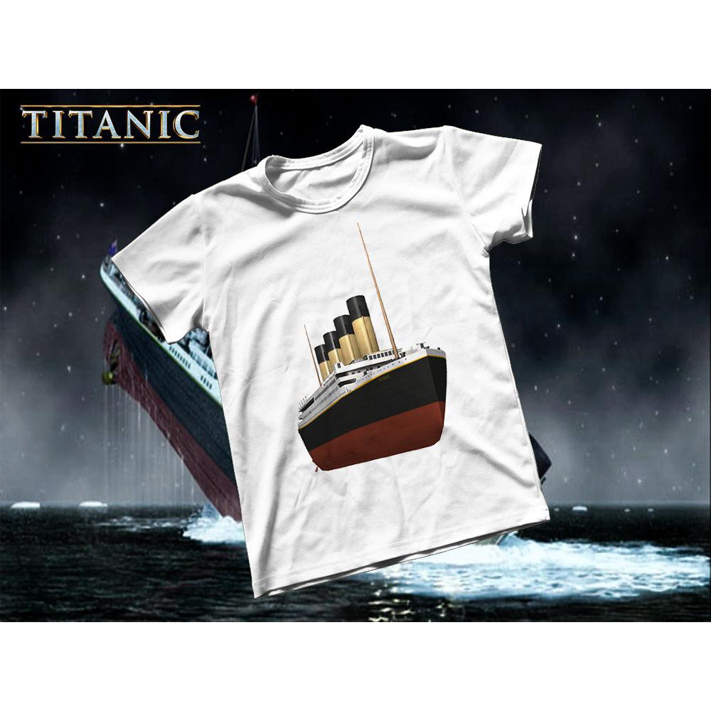 Áo thun Cotton Unisex - Movie - Titanic - Mô hình tàu titanic