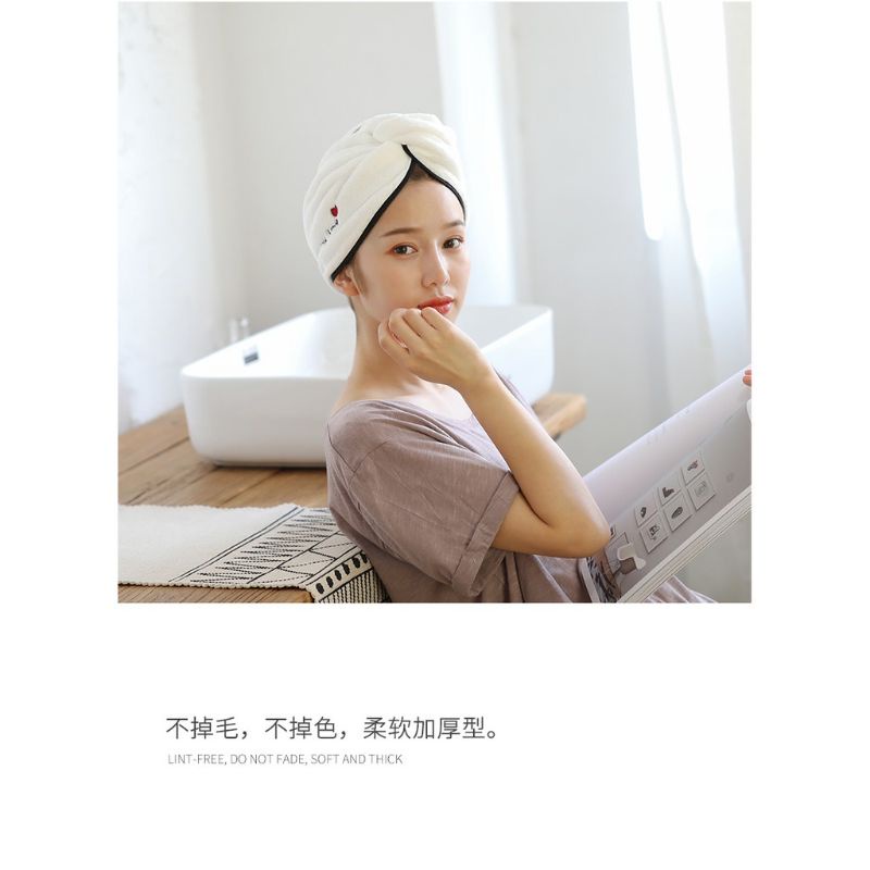 Khăn Ủ Tóc,Khăn Quấn Đầu Làm Khô Tóc