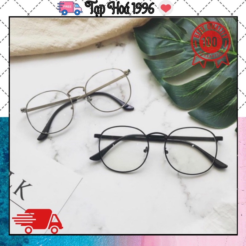Kính nobita, ❤️ freeship❤️ kính ngố hàn quốc, mắt kính tròn thời trang nam nữ sành điệu