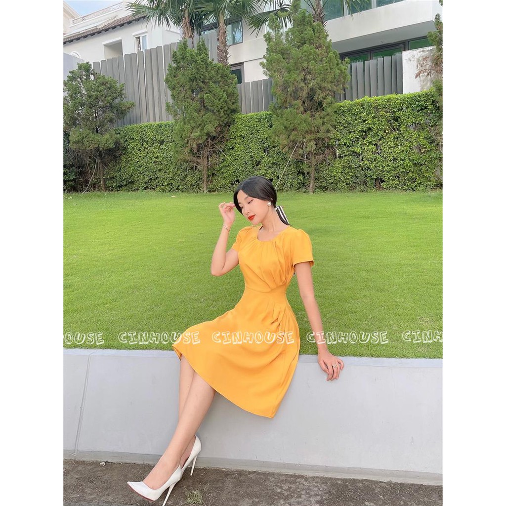 Đầm xòe nhấn eo Dyna 1501 CIN HOUSE