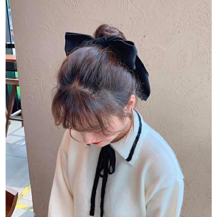 [Ảnh thật] NƠ CỘT TÓC LỤA SATIN TIỂU THƯ BẢN TO TÔNG VÀNG- PHONG CÁCH HÀN QUỐC PHỤ KIỆN THỜI TRANG NỮ GIÁ RẺ ĐẸP