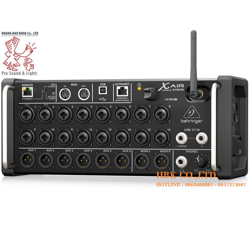 Bộ trộn Âm Thanh Behringer Xr16 - Mixer Behringer X Air XR16 16-Input Digital