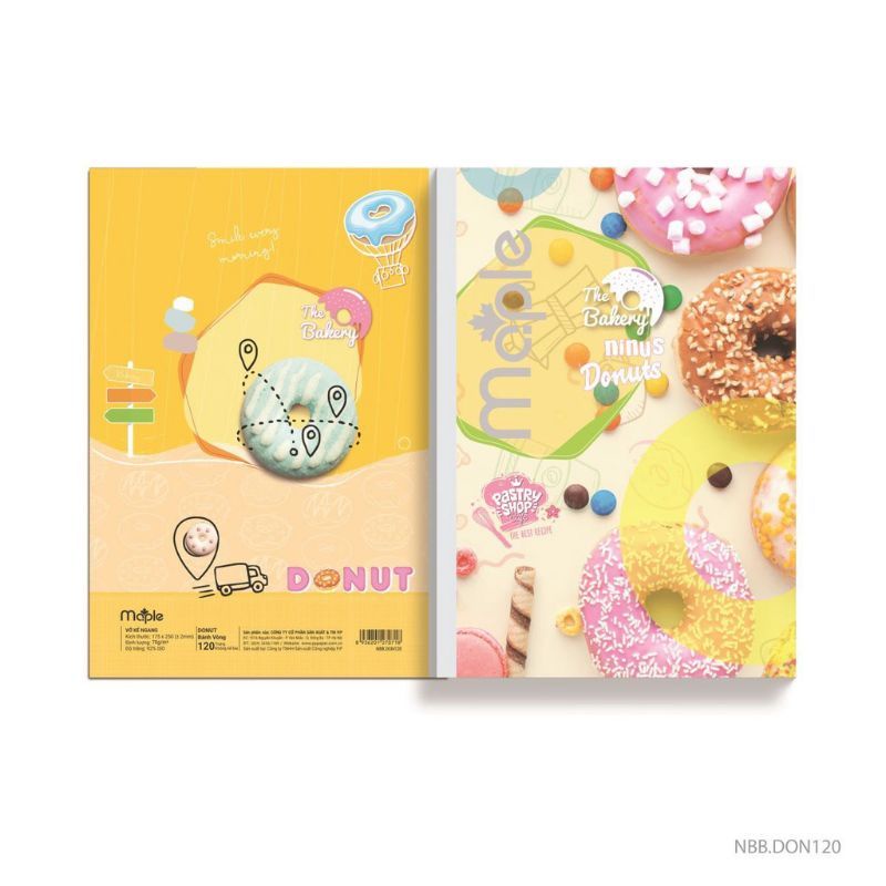 Vở kẻ ngang Maple định lượng 70g/m2❤️80/120trang