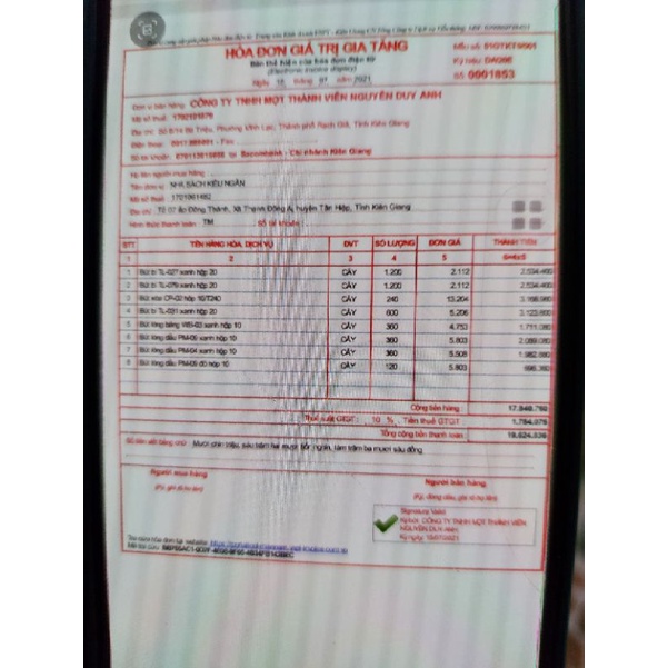 Hộp 20 Bút bi Điểm 10 TP-05