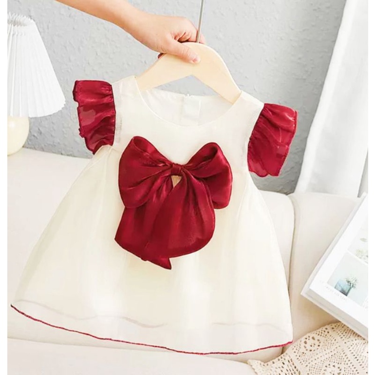 Đầm công chúa đầy tháng, váy thôi nôi, sinh nhật hè cho bé -A26