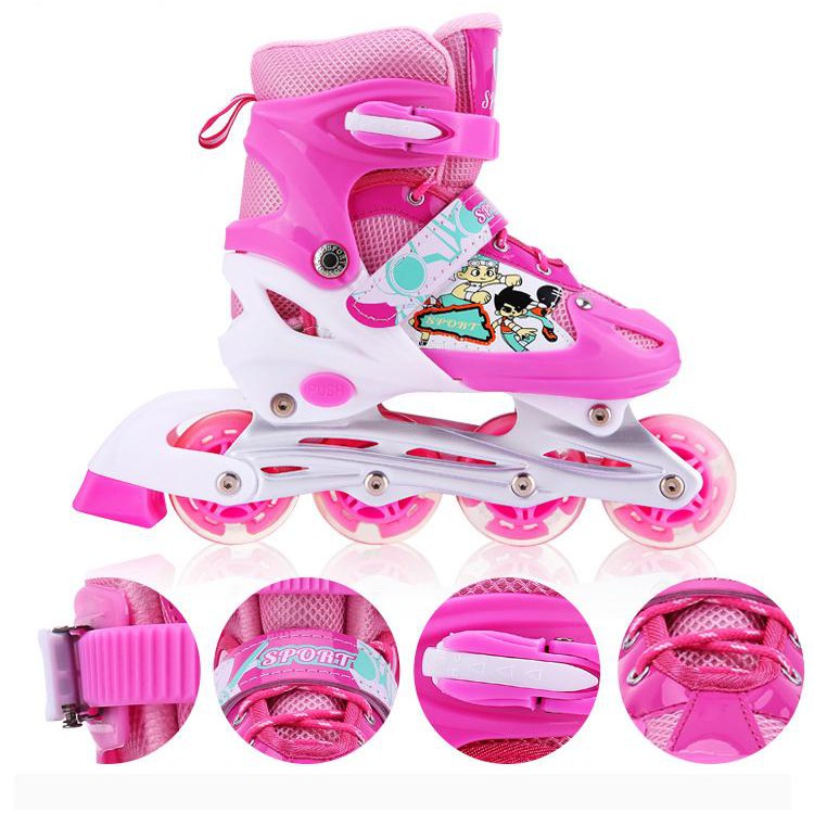 Giày trượt patin trẻ em có đèn sports đủ size