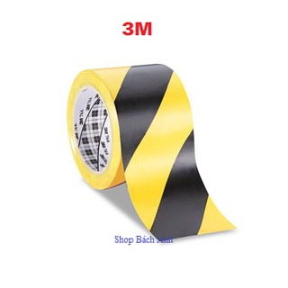Băng Keo Dán Nền Cảnh Báo 3M-766(Vàng Sọc Đen)-50mm x 33m