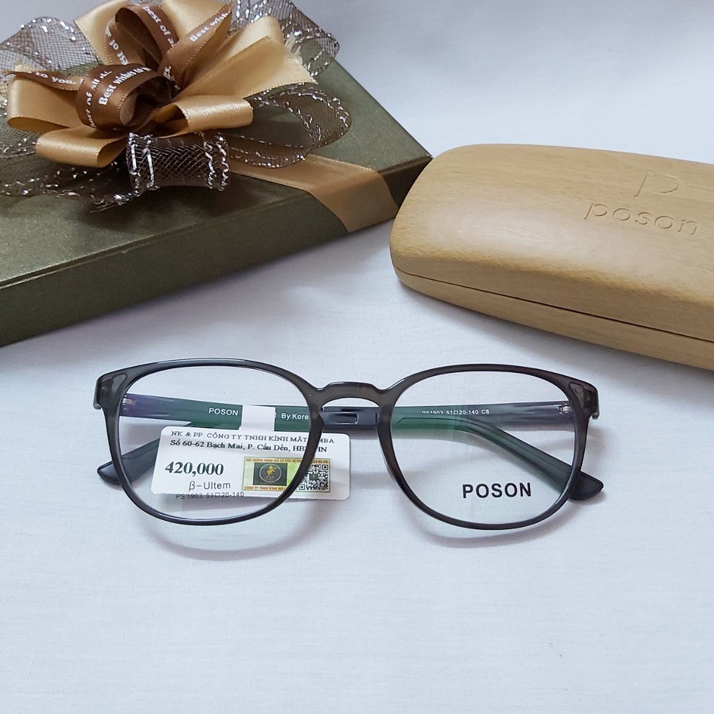 Gọng Kính Hàn Quốc POSON ultem cao cấp Made in Korea