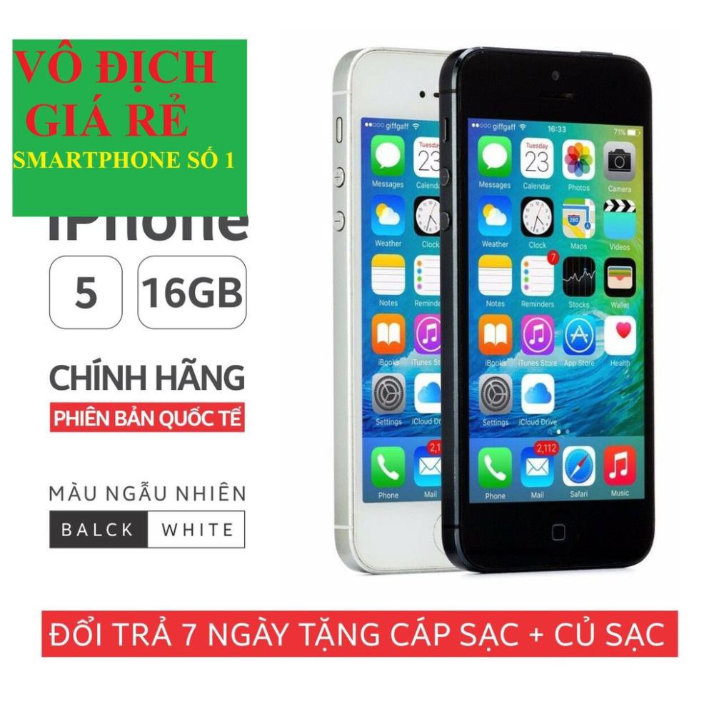 điện thoại Iphone 5 32G máy Quốc tế, máy thiết kế sang trọng