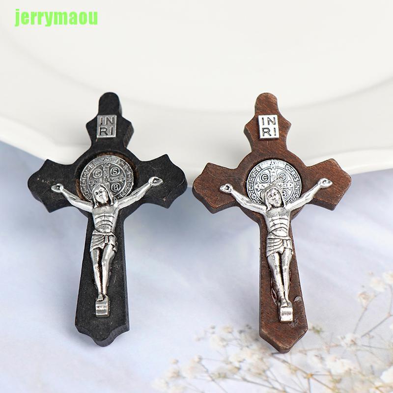 Mặt Vòng cổ Hình Thánh Giá Bằng Gỗ Diy